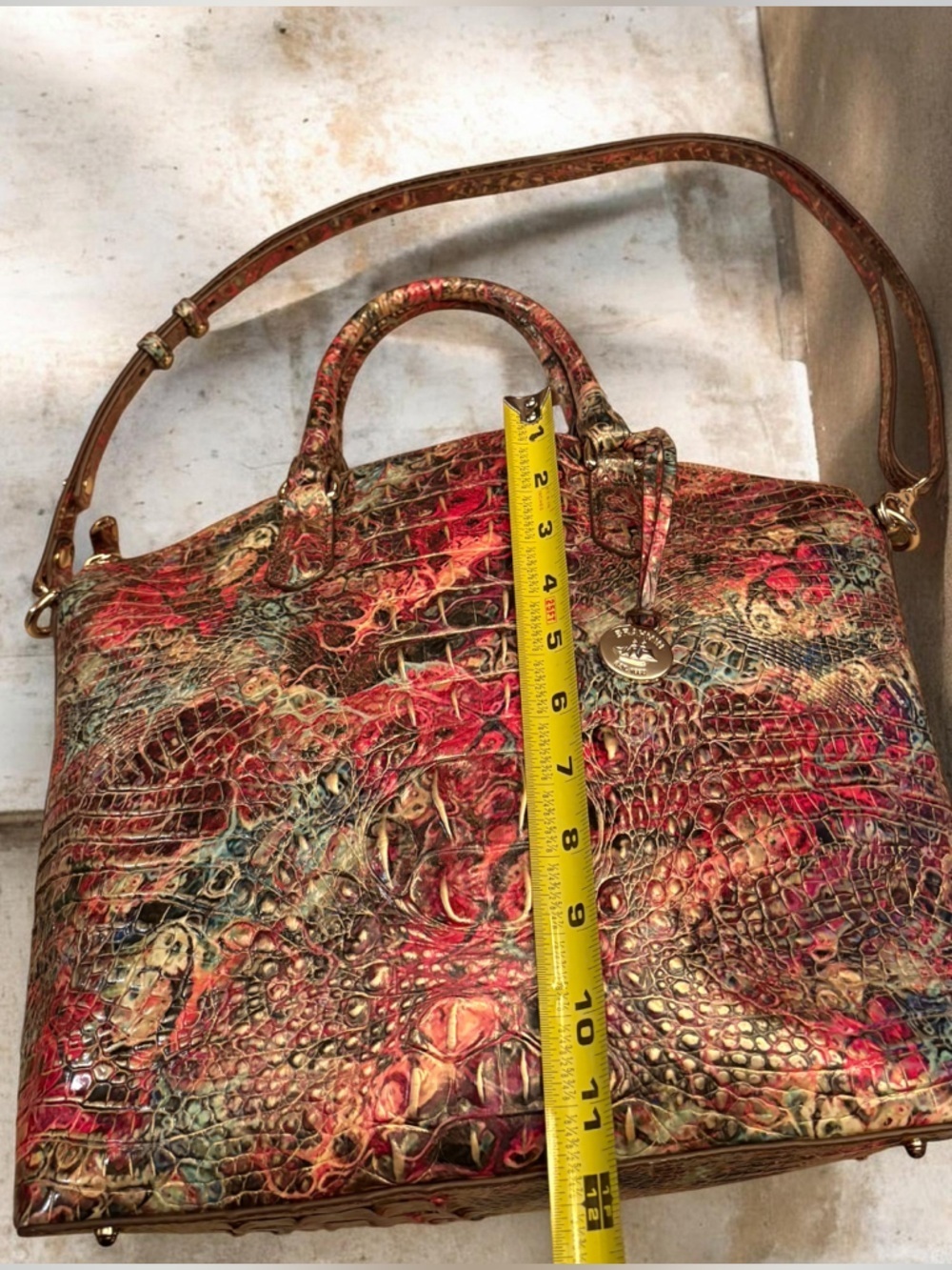 Brahmin Melbourne Duxbury Satchel in Harvest - Picture 10 of 12